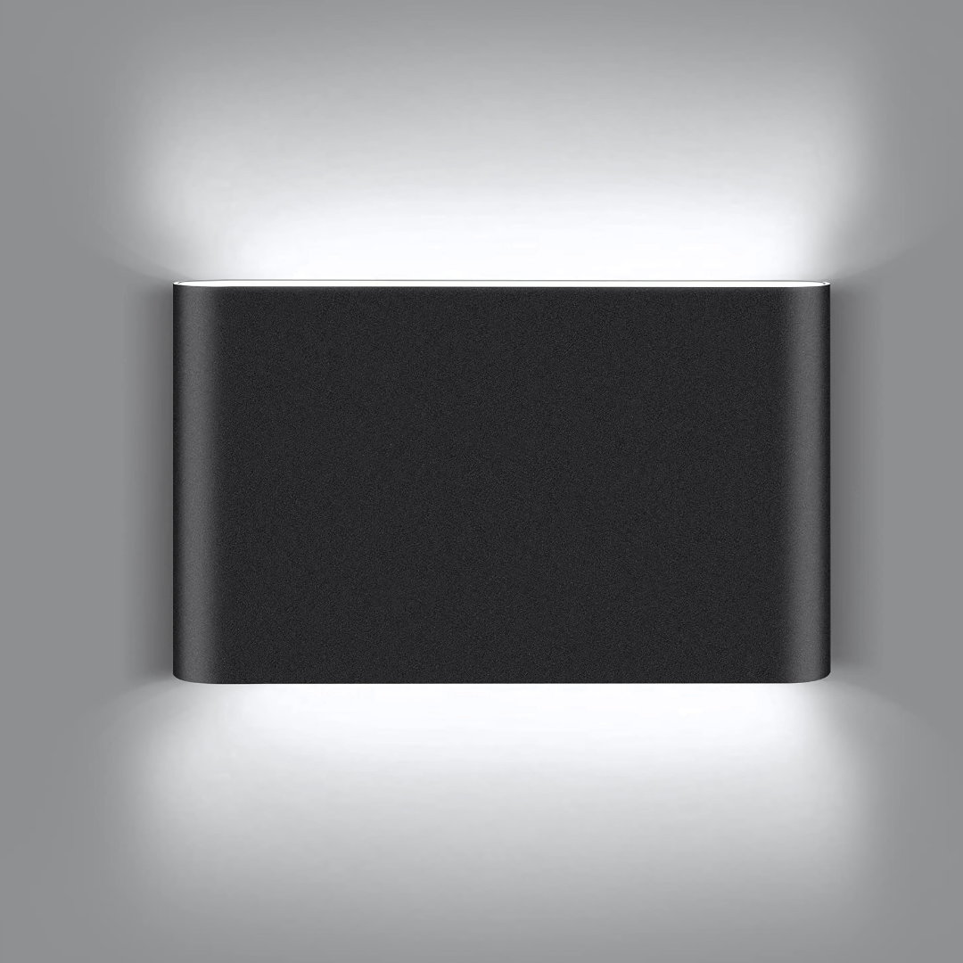 Green Earth Lighting Australia General HAYDEN 12W Up/Down Matt Black LED Wall Lamp IP54