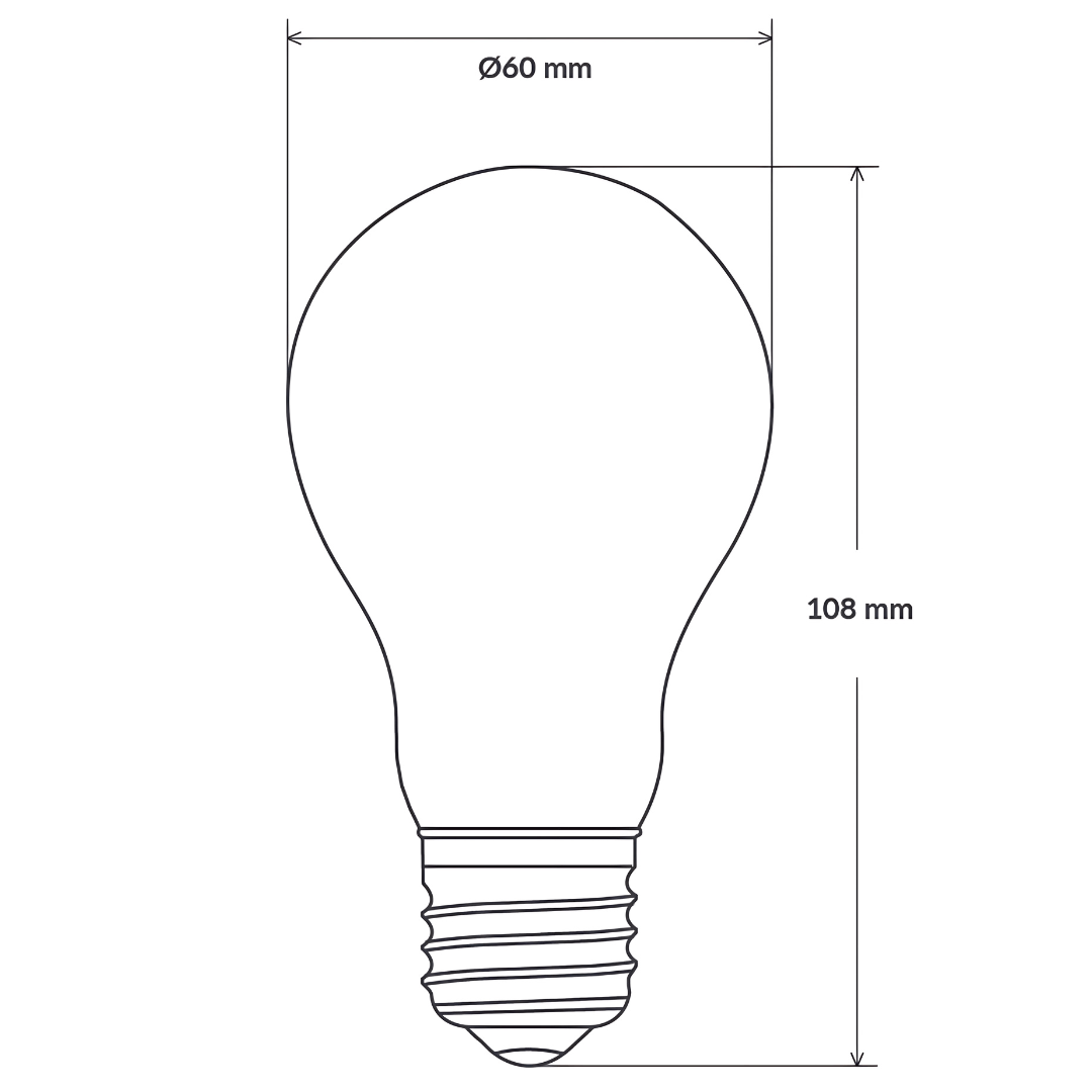 Green Earth Lighting Australia GLOBES 7.8W 1055lm E27 2700K Clear Glass Dimmable LED Filament A60 65932
