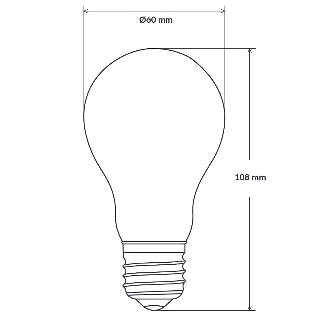 Green Earth Lighting Australia GLOBES 8W 800lm E27 2700K Clear Glass LED Filament A60 A60E27WW