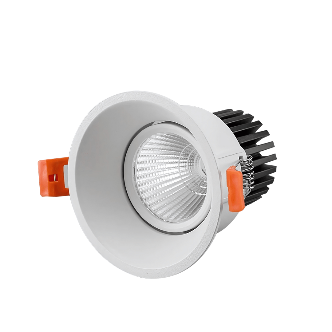 Green Earth Lighting Australia LED Downlight 12W Tri-Colour Tiltable Low Glare Dimmable LED Downlight 80mm Cut out GE8034W