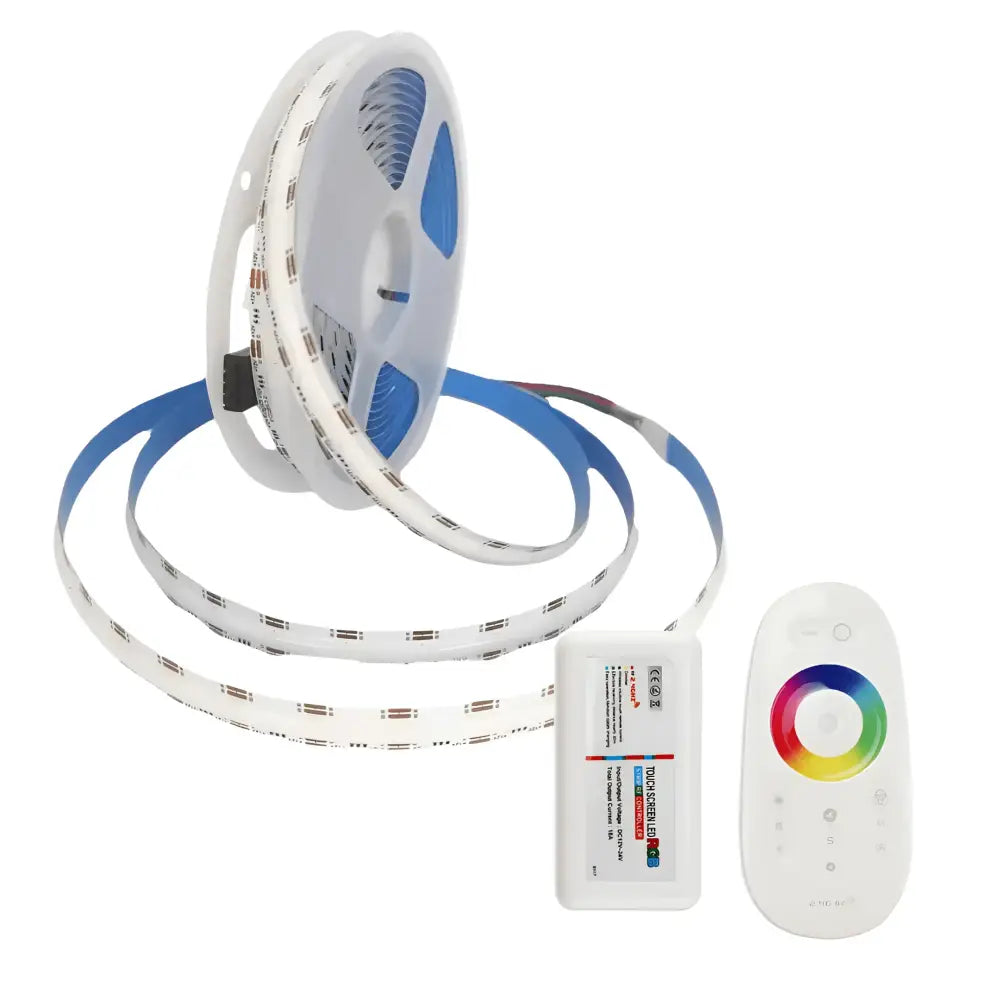Green Earth Lighting Australia LED Strip light Custom Cut (Per meter) + RGB Controller Set 15W/m 12mm IP67 COB Flexible LED Strip Light - RGB 24158SET