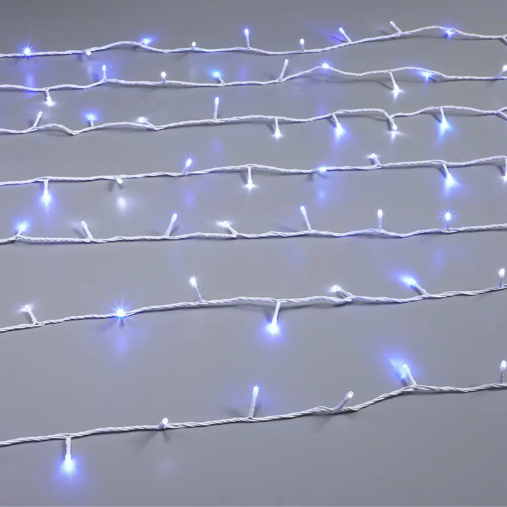 Green Earth Lighting Australia String Light Warm White + White Flicker 400 Sparkle LED Connectable String Light LLS400WWWC