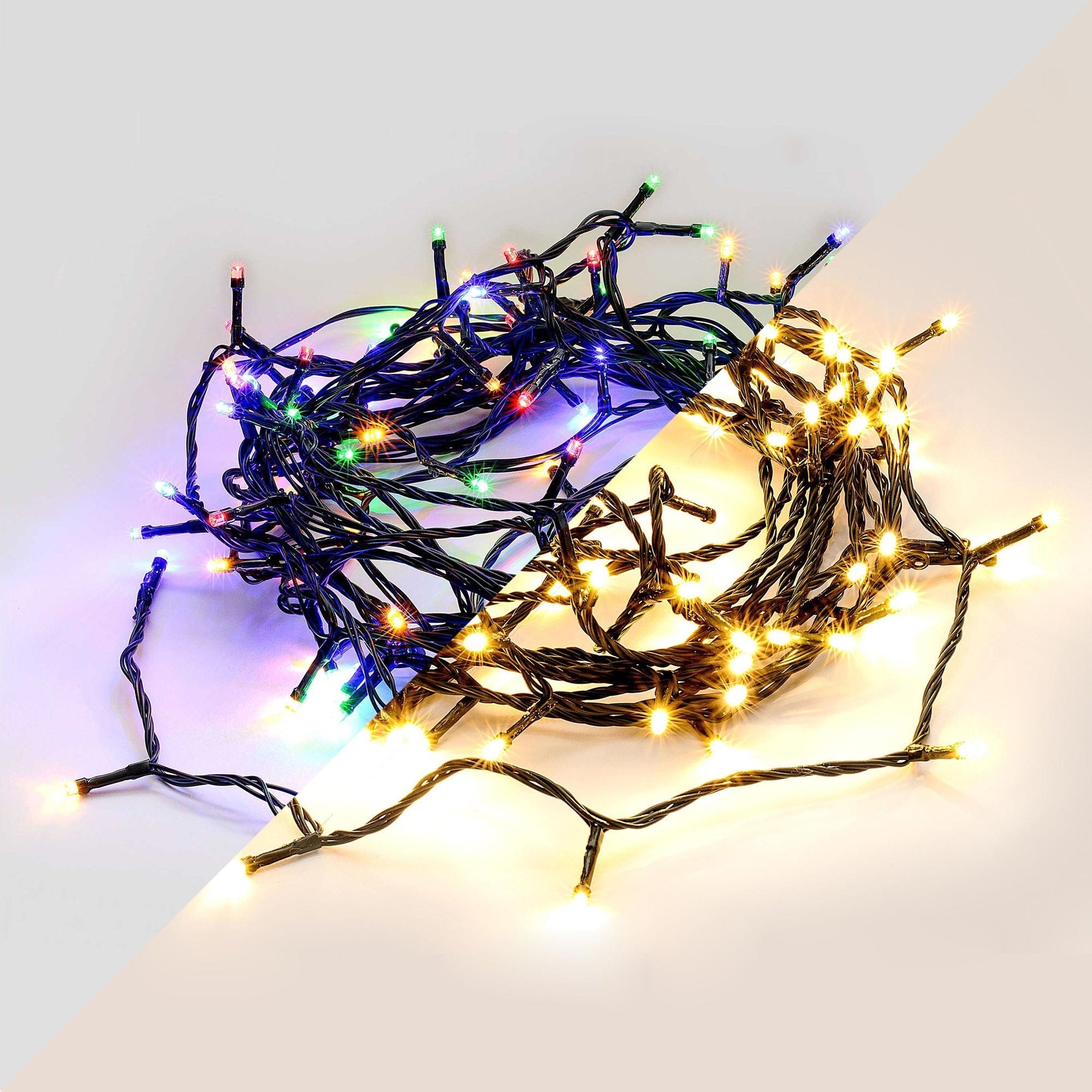 Green Earth Lighting Australia String Light Warm White/Multicolour 420 Dual Colour Connectable LED String Lights LL420D01