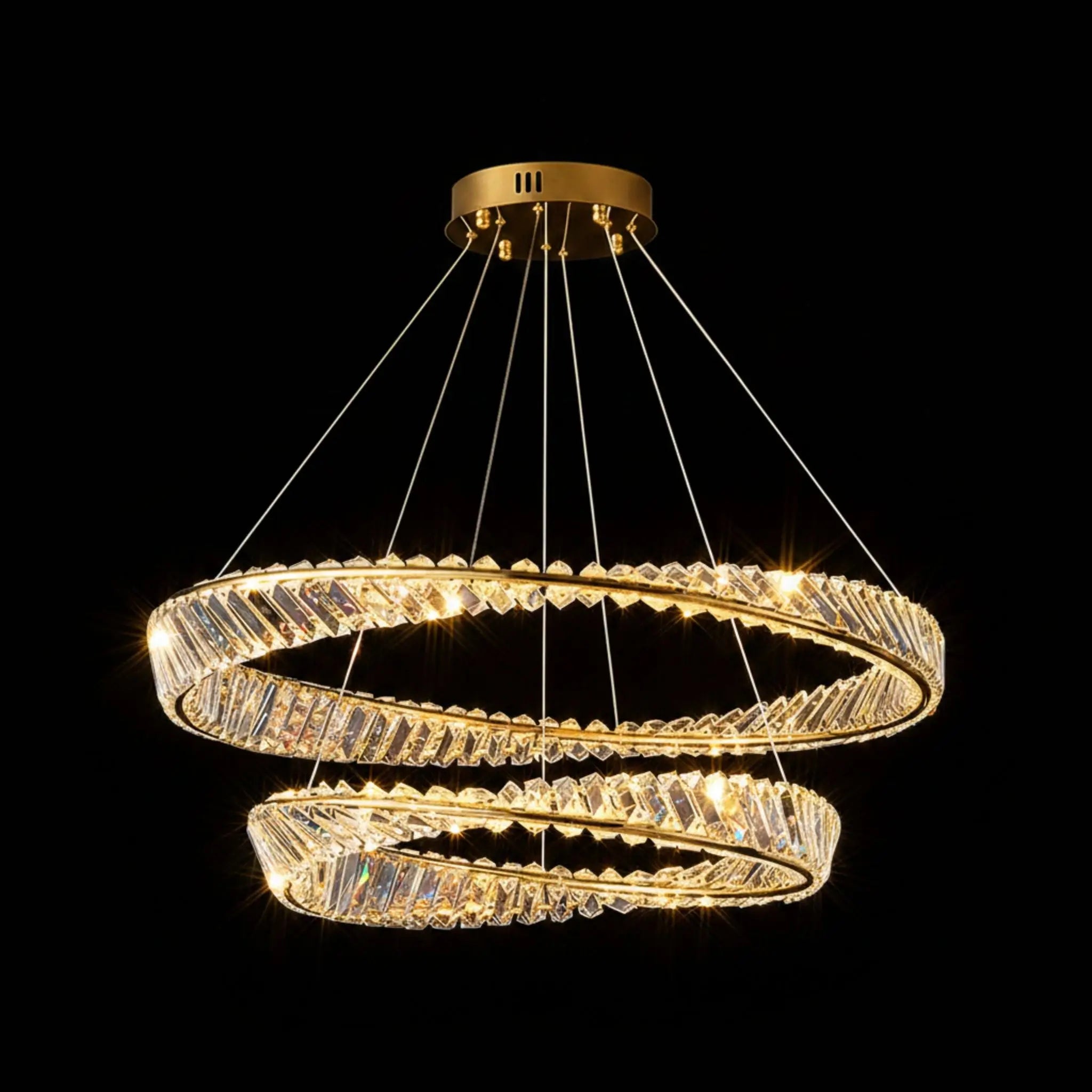 GREEN EARTH Stellar Tri-Colour Dimmable LED Crystal Chandelier