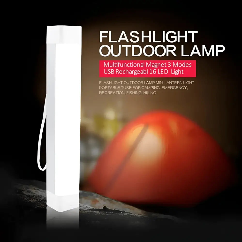 Greenearth Camping Torch HandyX Super Bright white LED emergency/camping light with magnetic feet and clever hooks HANDYX