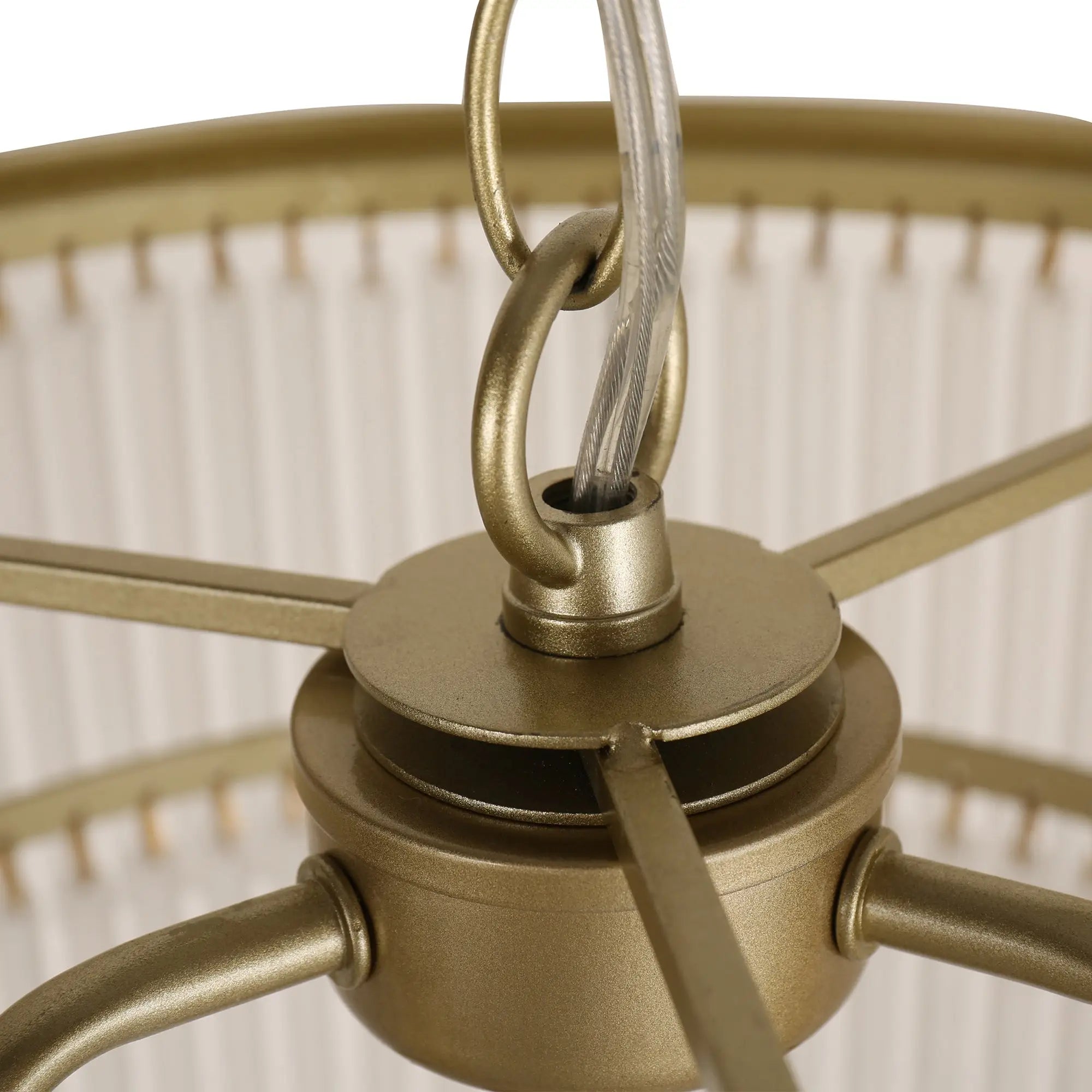 Greer Brushed Brass 3 Tier Chandelier - Lexi Lighting