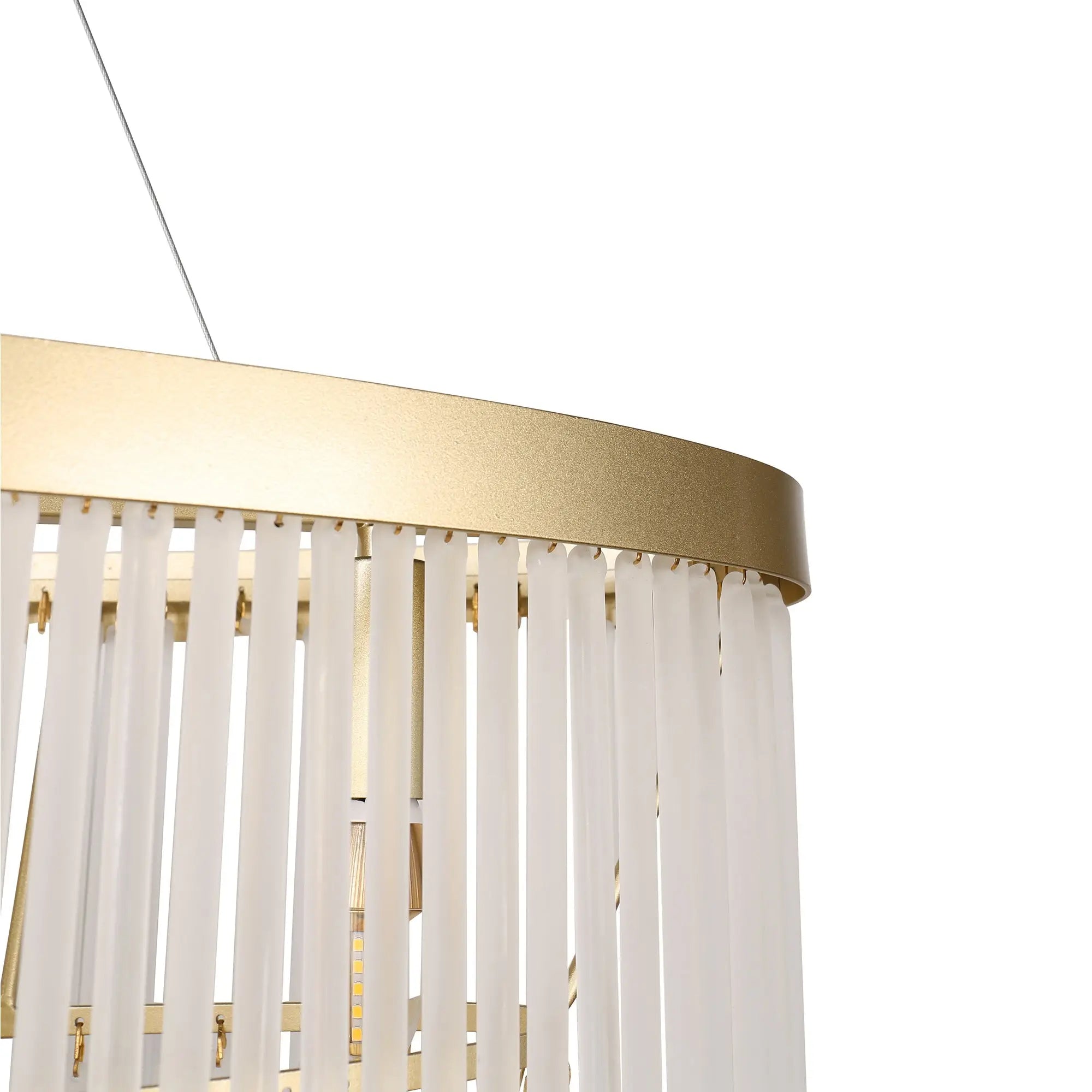 Greer Brushed Brass 4 Tier Chandelier - Lexi Lighting