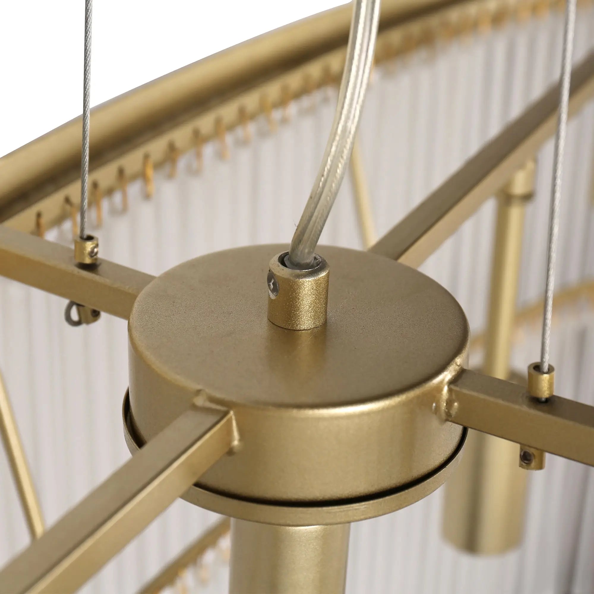 Greer Brushed Brass 4 Tier Chandelier - Lexi Lighting