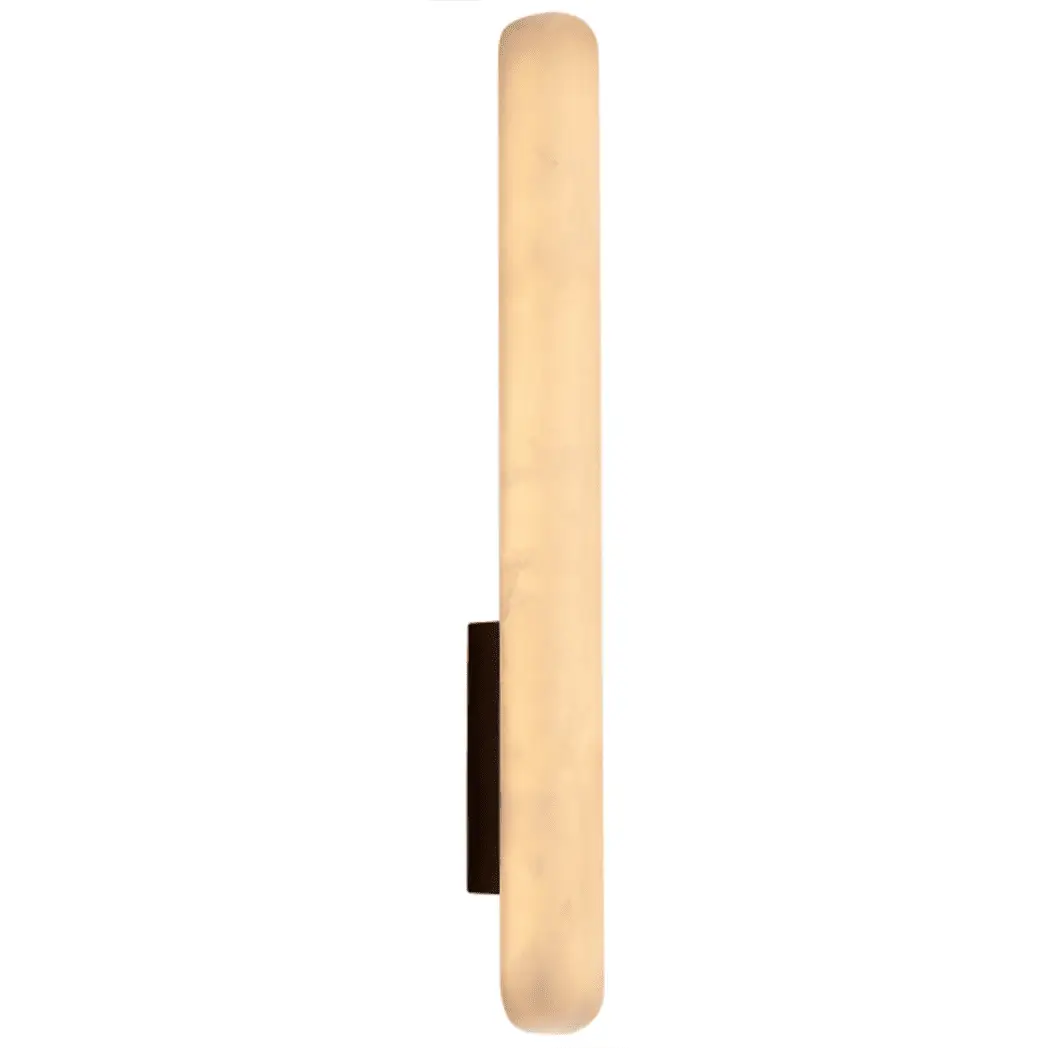 Belle Antique Brass Spanish Marble Wall Light - H600