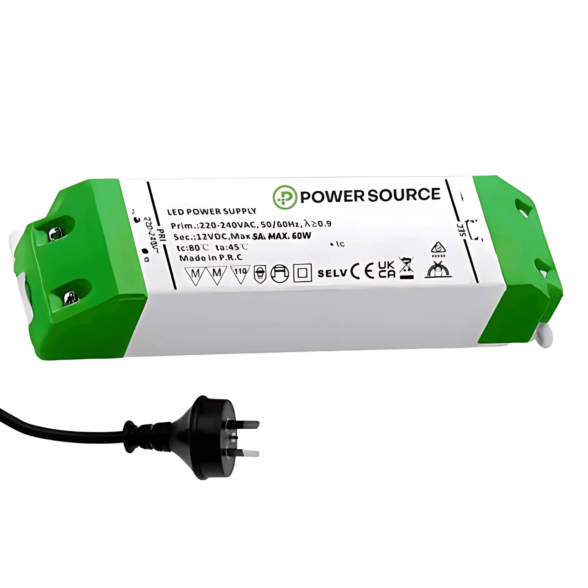 Green Earth Lighting Australia Power & Electrical Supplies 60W LED Driver 12V | Constant Voltage IP20 – Indoor Use BNV-60-12