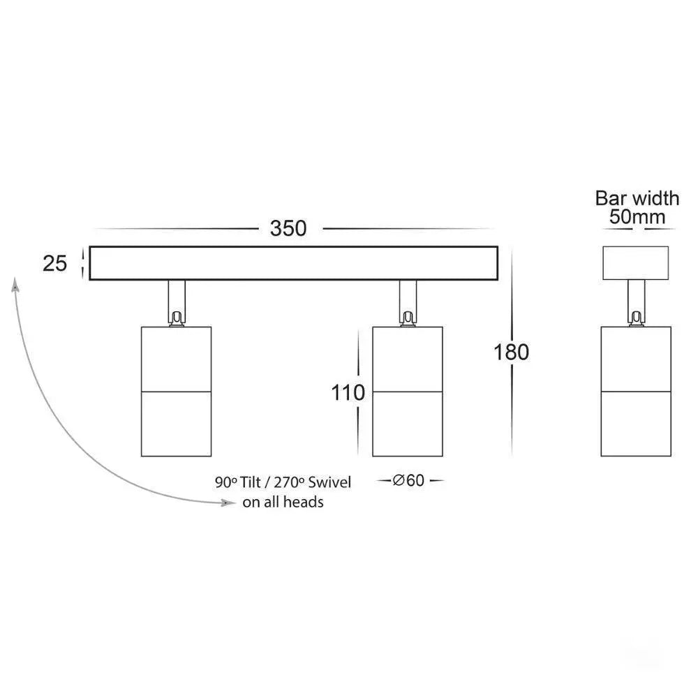 Havit Tivah Outdoor Spotlight Bar Gu10 Led Ip54