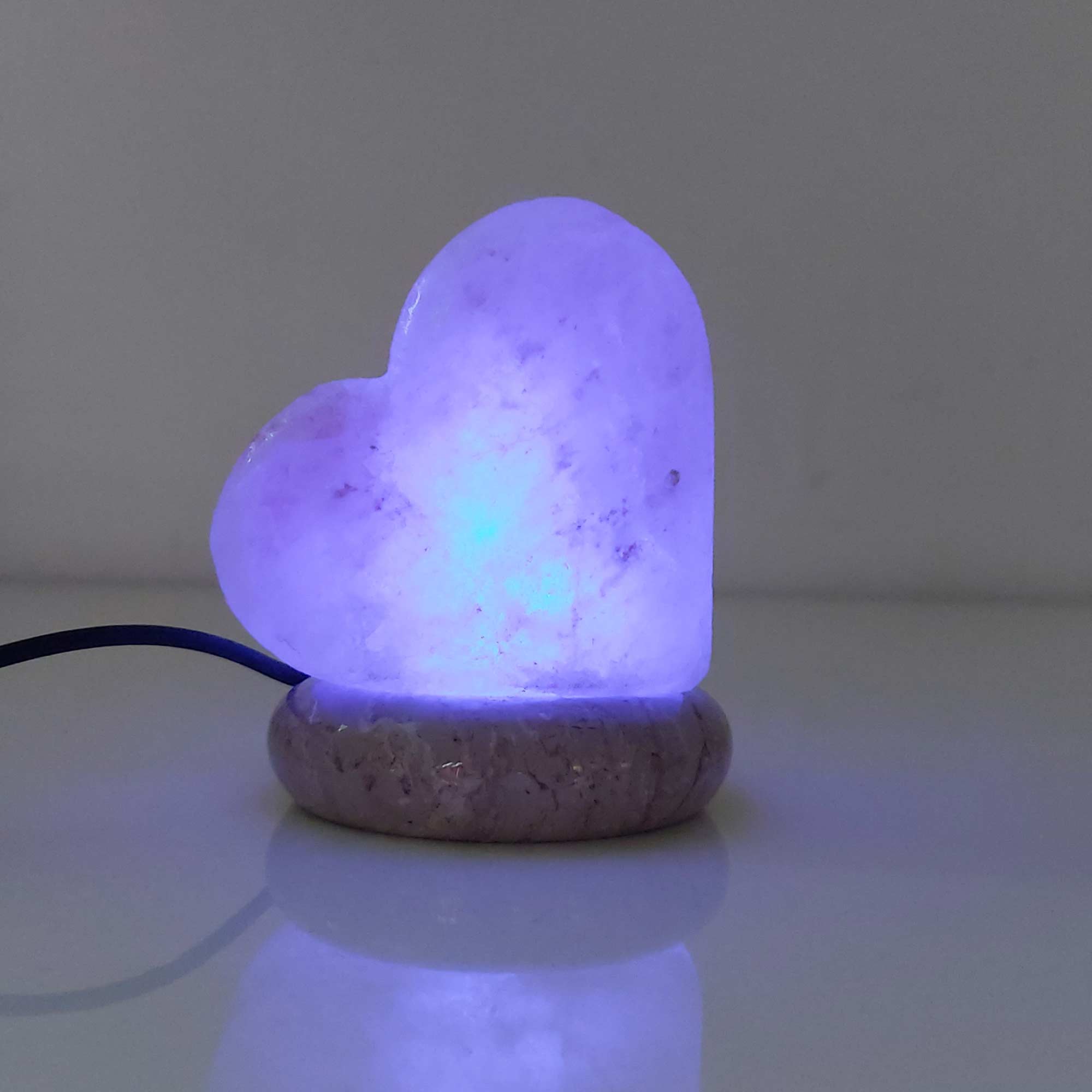 Green Earth Lighting Australia Home & Garden > Lighting > Night Lights & Ambient Lighting Heart Shape USB Colour Changing Himalayan Salt Lamp COLOUR_USB_Salt_Lamp_HEART