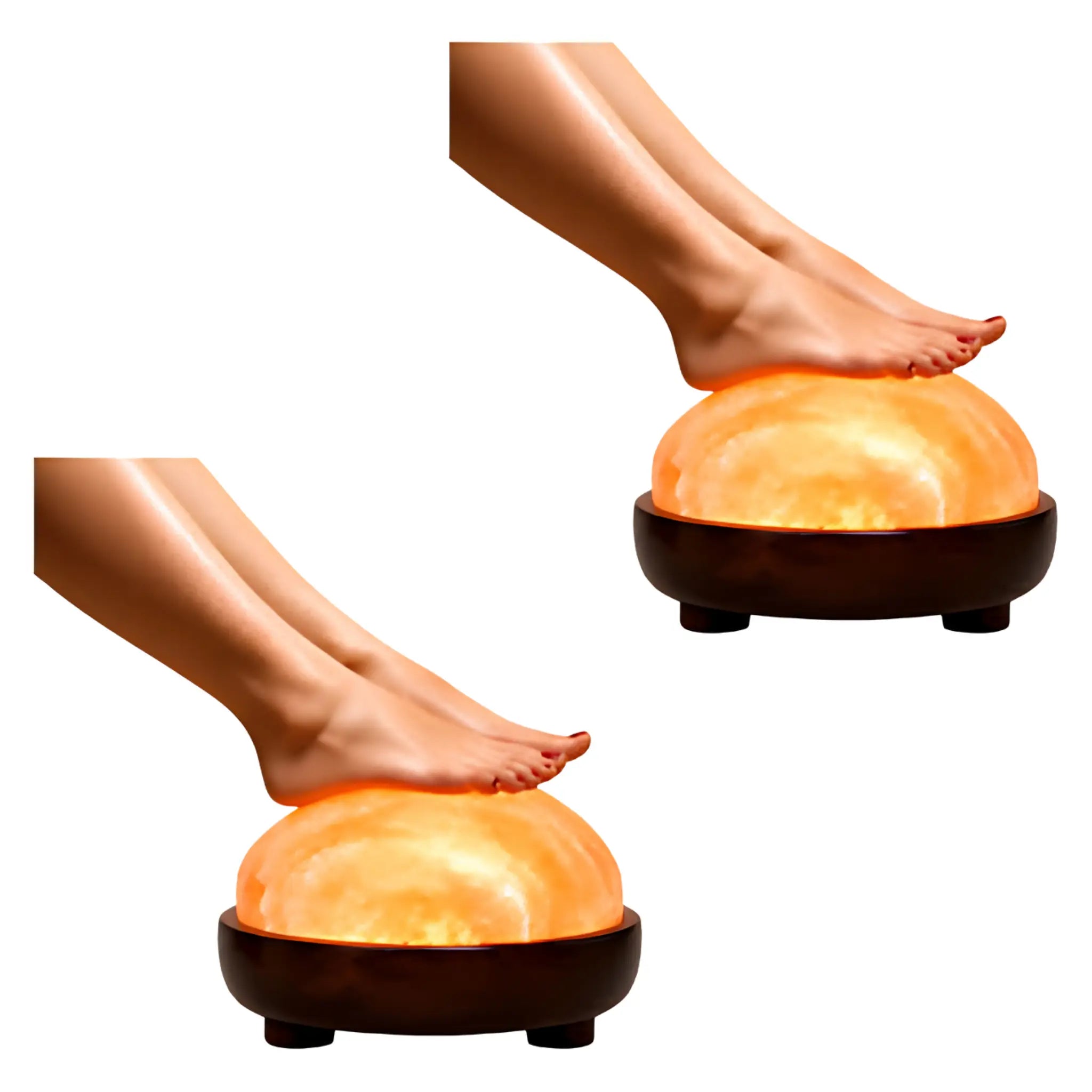Himalayan Foot Detox Pad Salt Lamp 3-5kg Twin Pack | Heated Foot Therapy