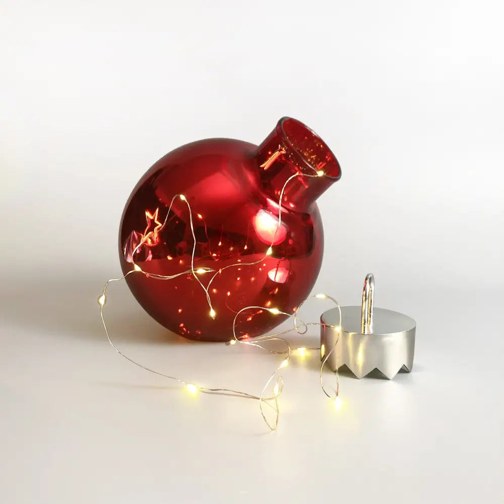 Promo Christmas Table Decoration&Candle Illuminated Christmas Glass Bauble - 5 colour options