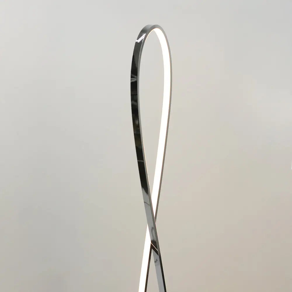 Infinite LED Floor Lamp - Chrome