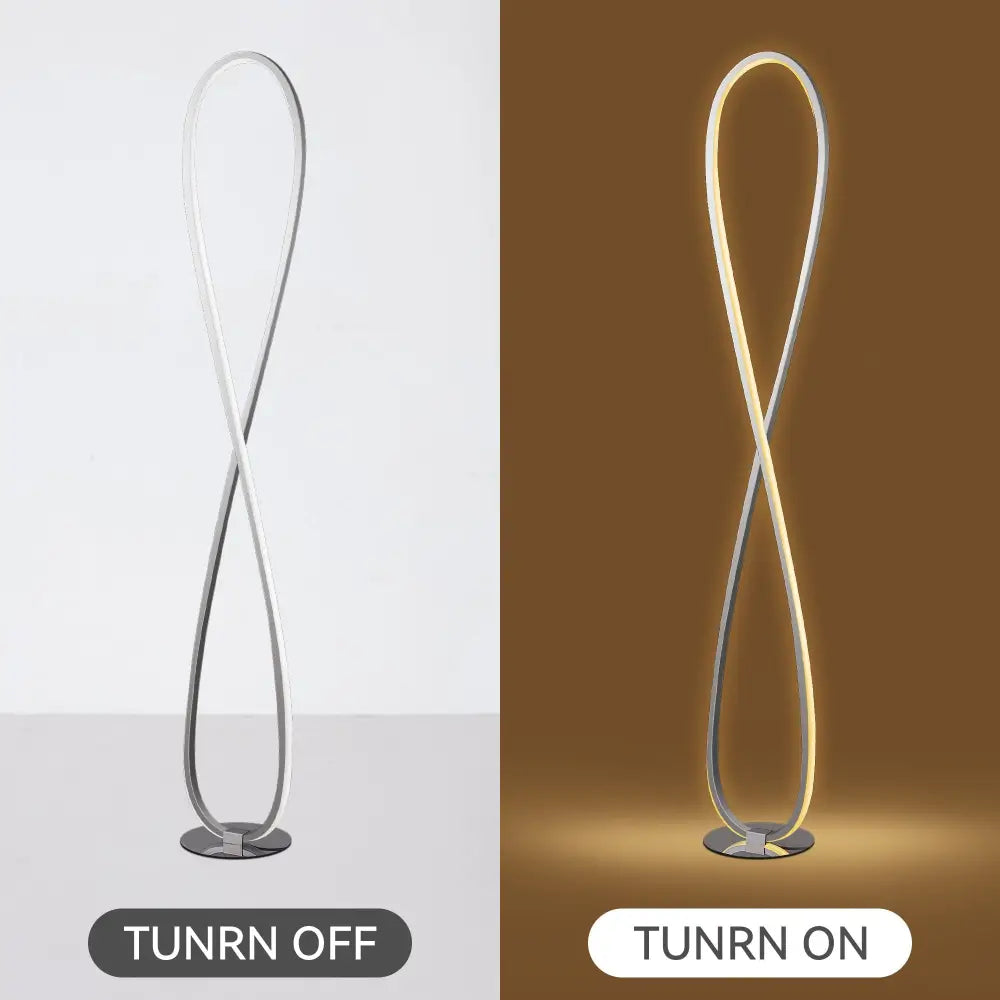Infinite LED Floor Lamp - Chrome