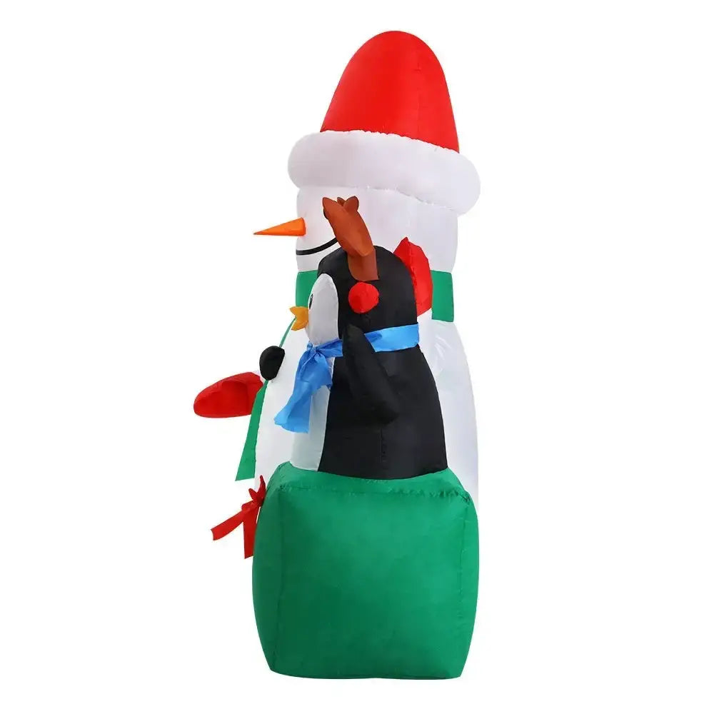 Inflatable Christmas Snowman with Led Lights Outdoor