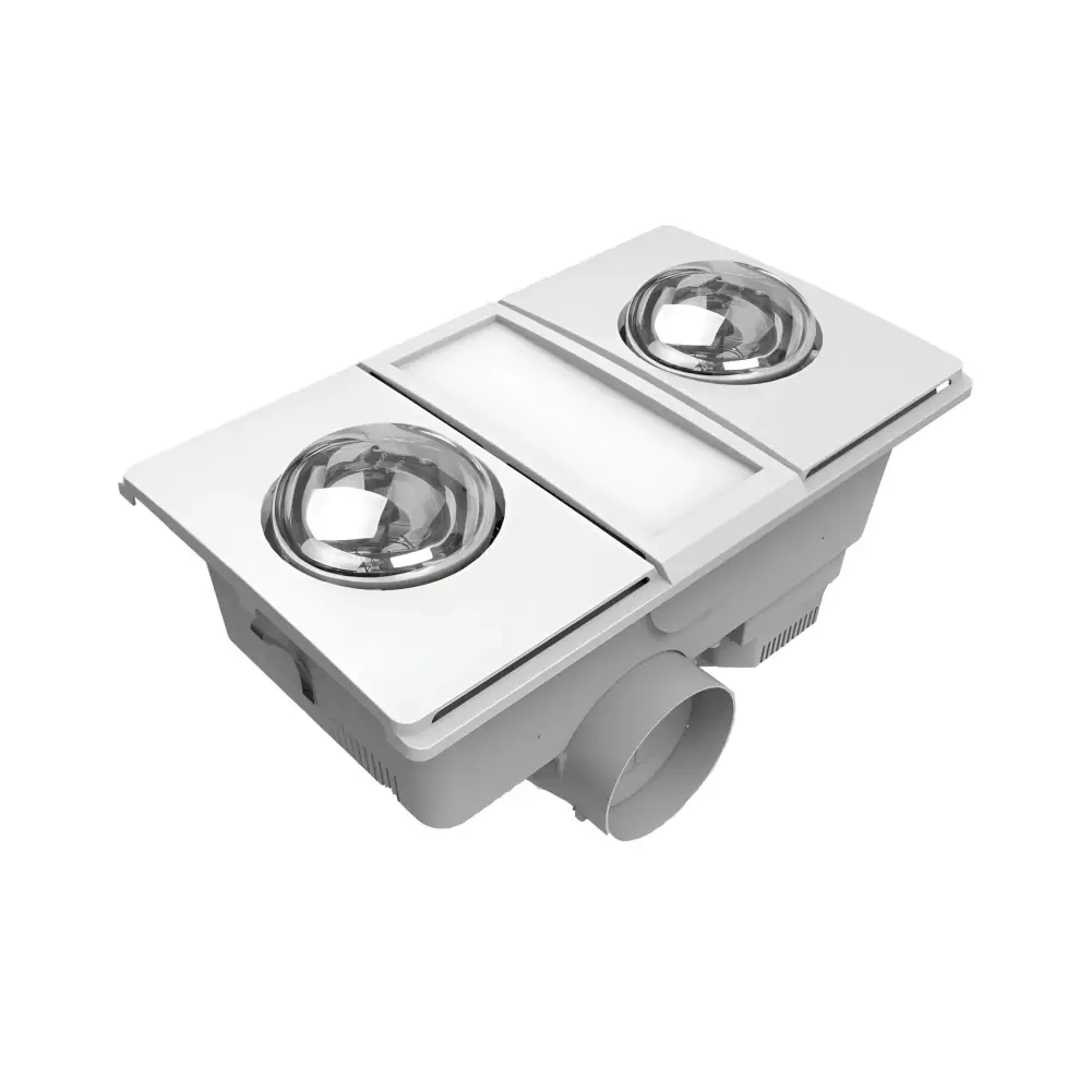Green Earth Lighting Australia 3 in 1 bathroom heat Ultra 2 White Bathroom Heater Exhaust Fan LED Light 3 in 1 ULTRA2WH