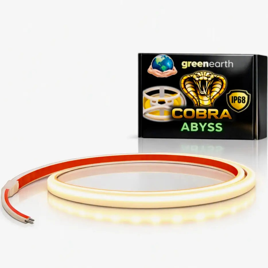 IP68 COB LED Strip Light 10W/m – Dotless Warm White (Waterproof)