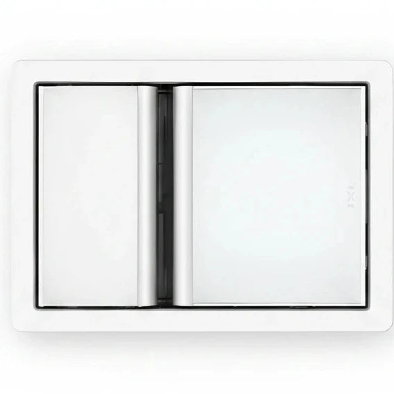 IXL Tastic Luminate single white and silver photo album with black pages