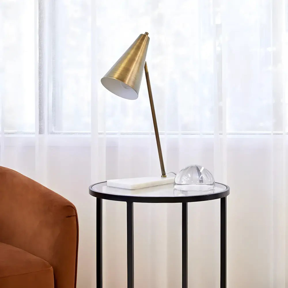 CAFE LIGHTING & LIVING Table Lamp Jaggar Marble Task Lamp 12235