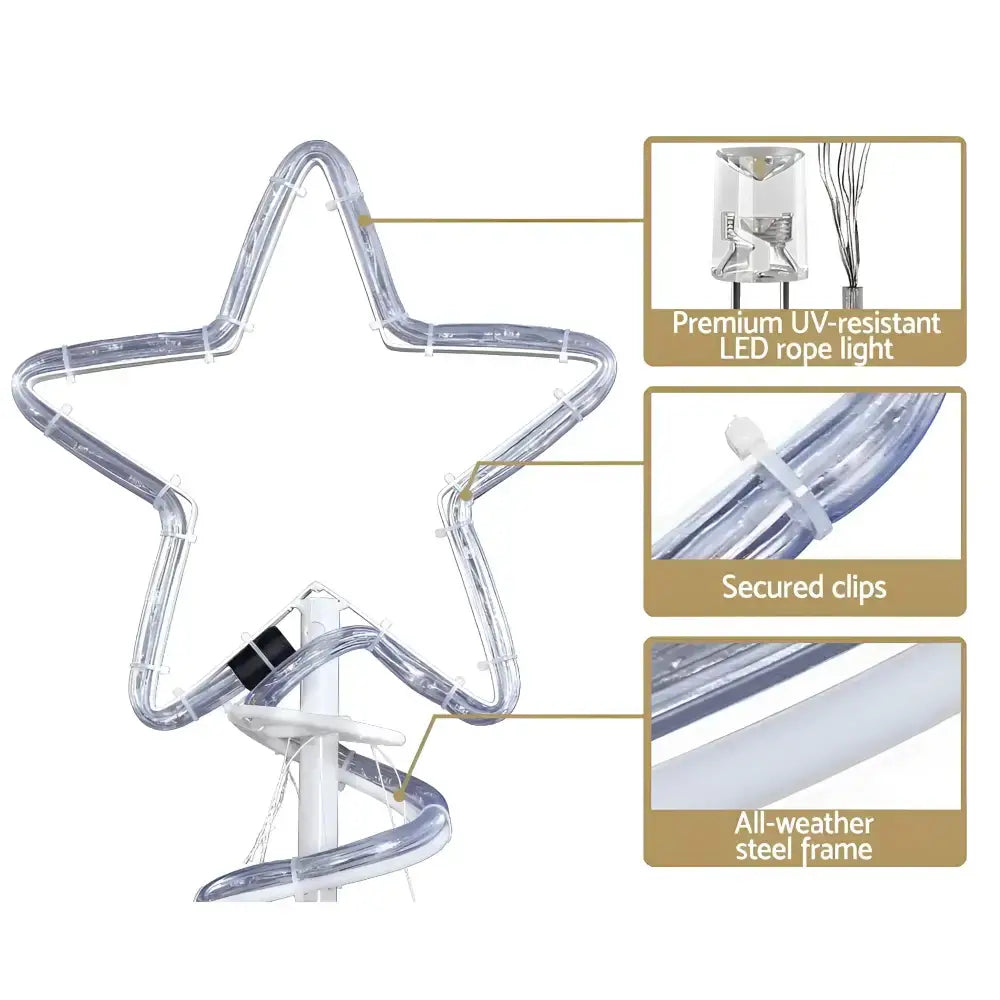 Jingle Jollys 1.88m Christmas Lights Tree 288 Led Decorations