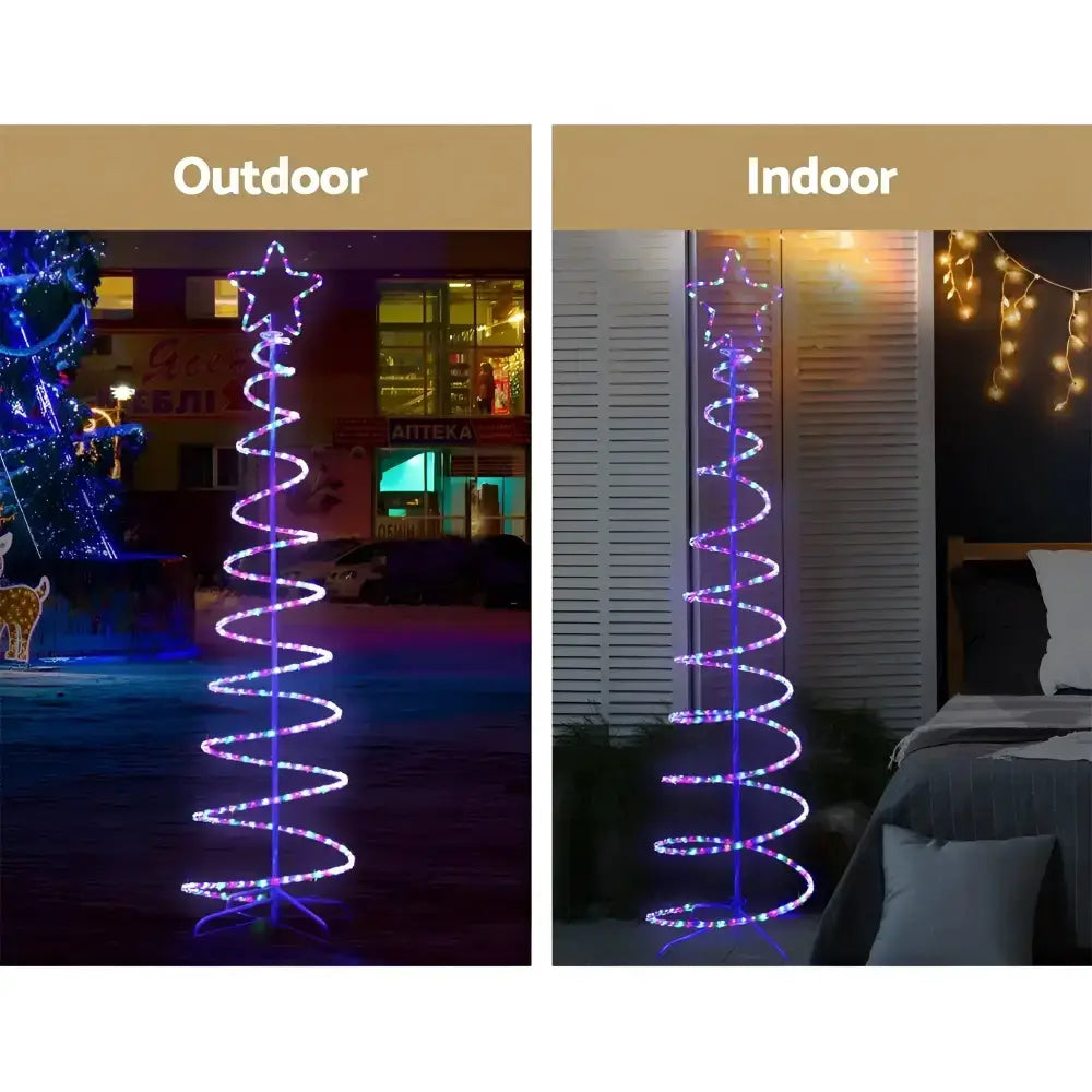 Jingle Jollys 1.88m Christmas Lights Tree 288 Led Decorations