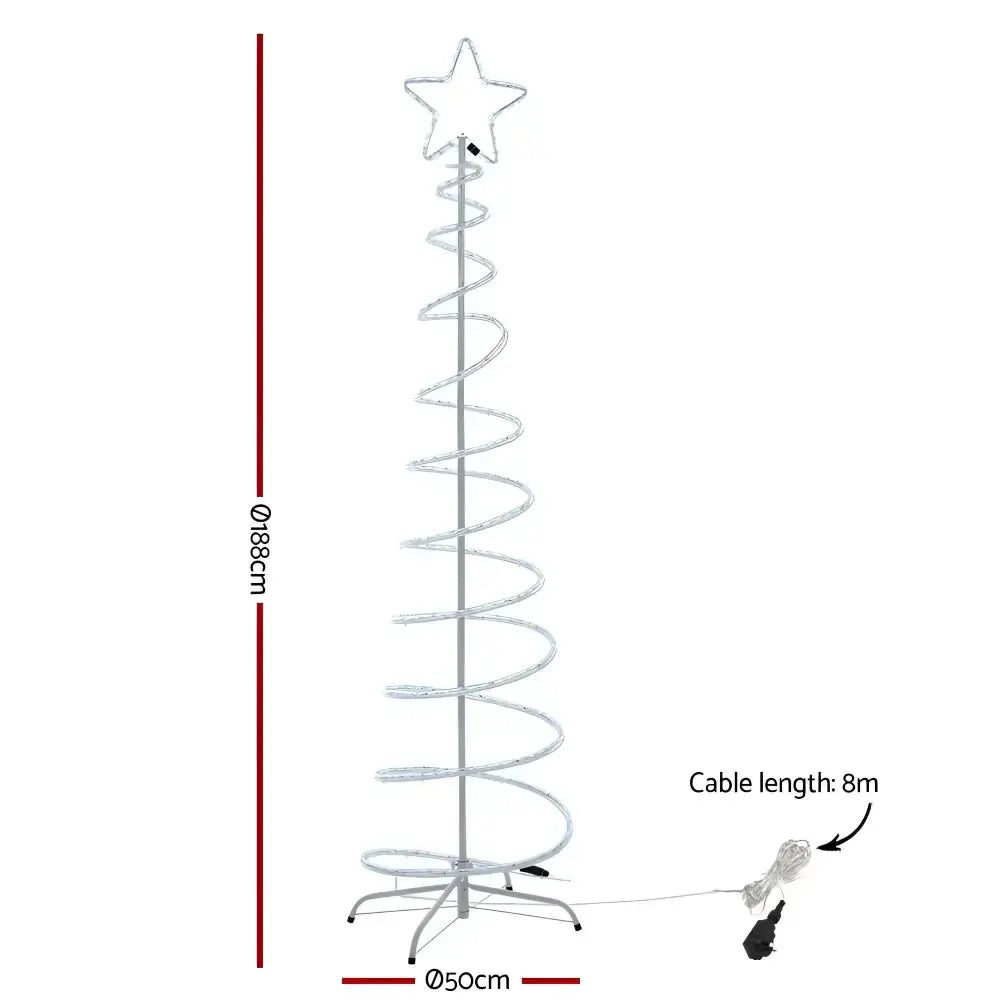 Jingle Jollys 1.88m Christmas Lights Tree 288 Led Decorations