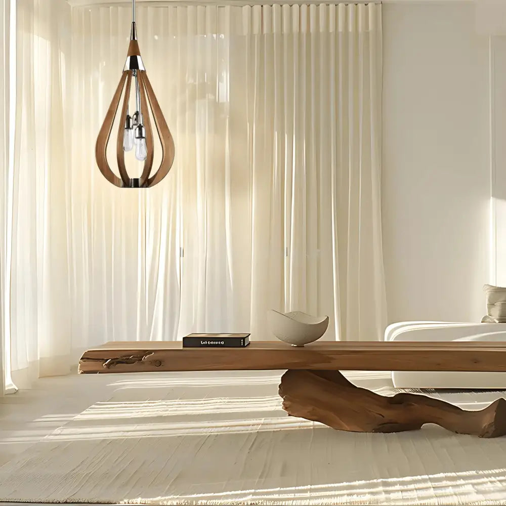 Green Earth Lighting Australia Home & Garden > Lighting Fixtures Karu – 3-Light Timber Pendant Light | Golden Oak BONITO2