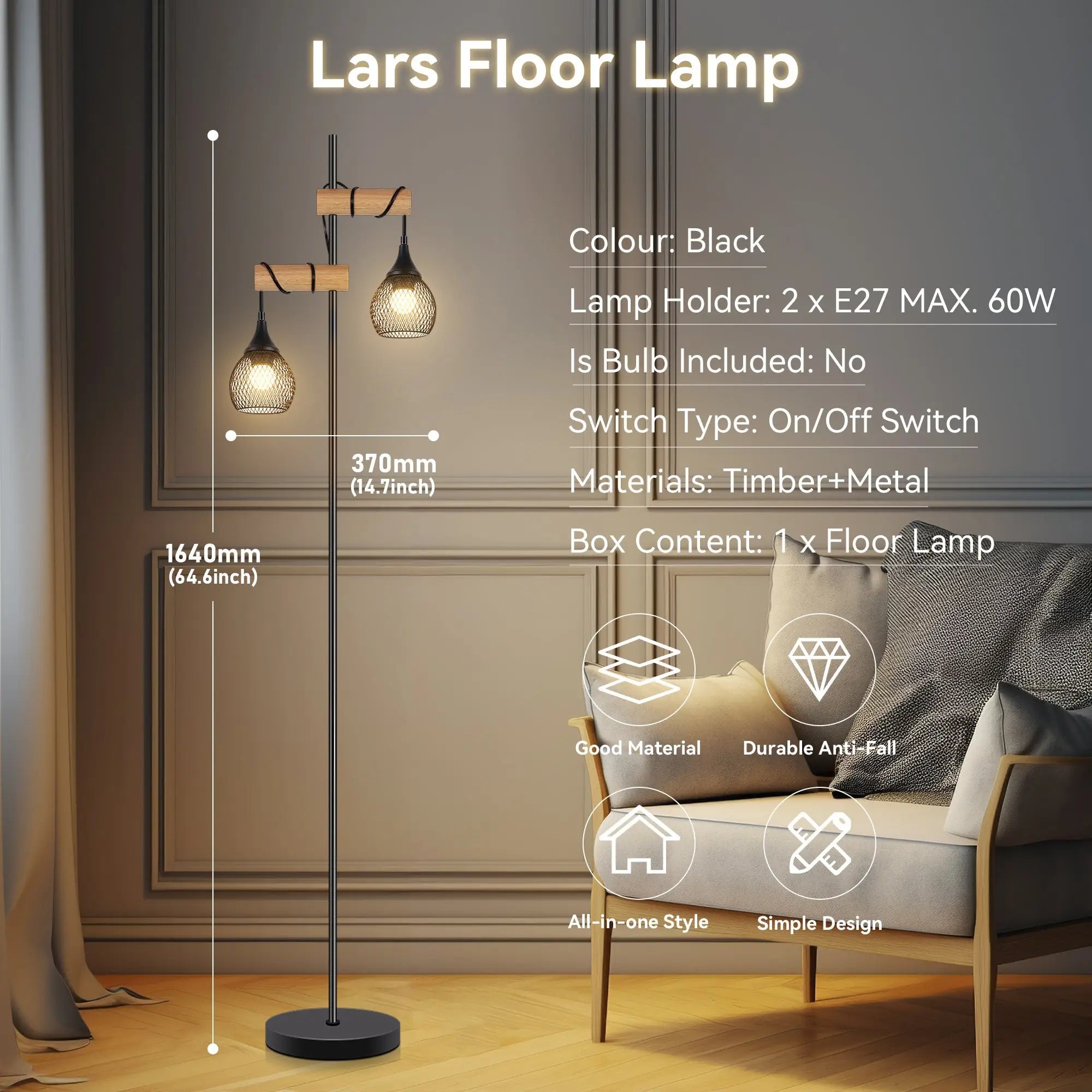 Lars Floor Lamp Lexi Lighting