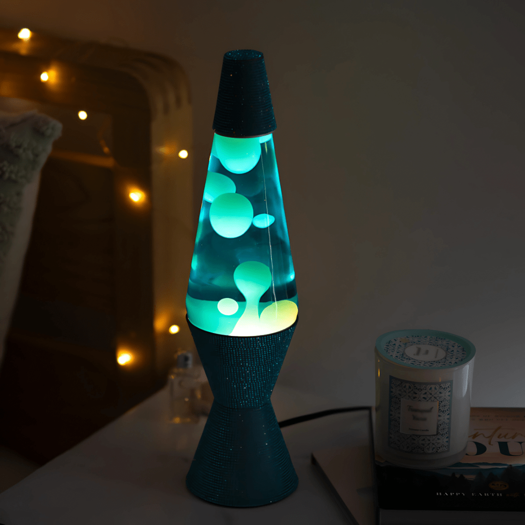 Green Earth Lighting Australia Lava Lamp Lava Lamp Diamond Motion Blue Disco Glam - 37cm Tall 596146