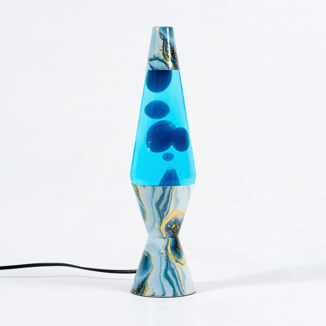 Green Earth Lighting Australia Lava Lamp Lava Lamp Diamond Motion Blue Marble - 37cm Tall 596581