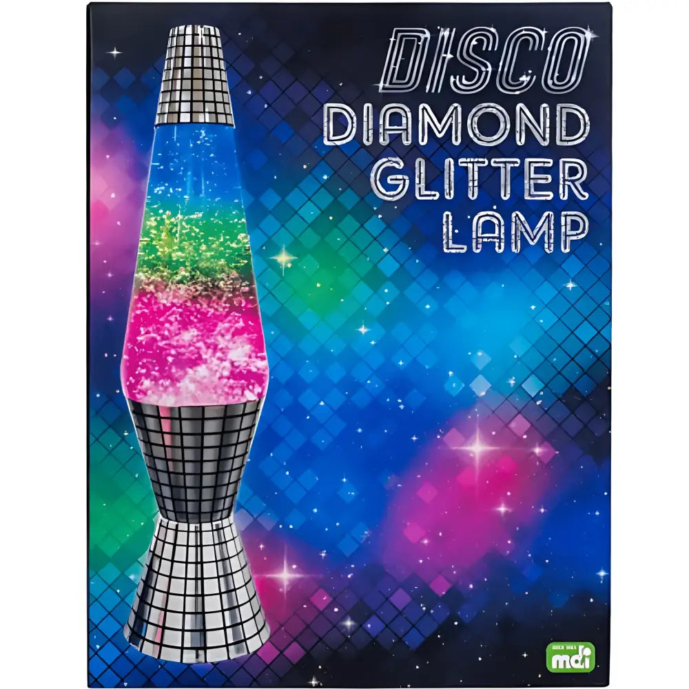 Green Earth Lighting Australia Lava Lamp Lava Lamp Diamond Motion Disco Mirror Glitter - 37cm KLS-DGL/DM