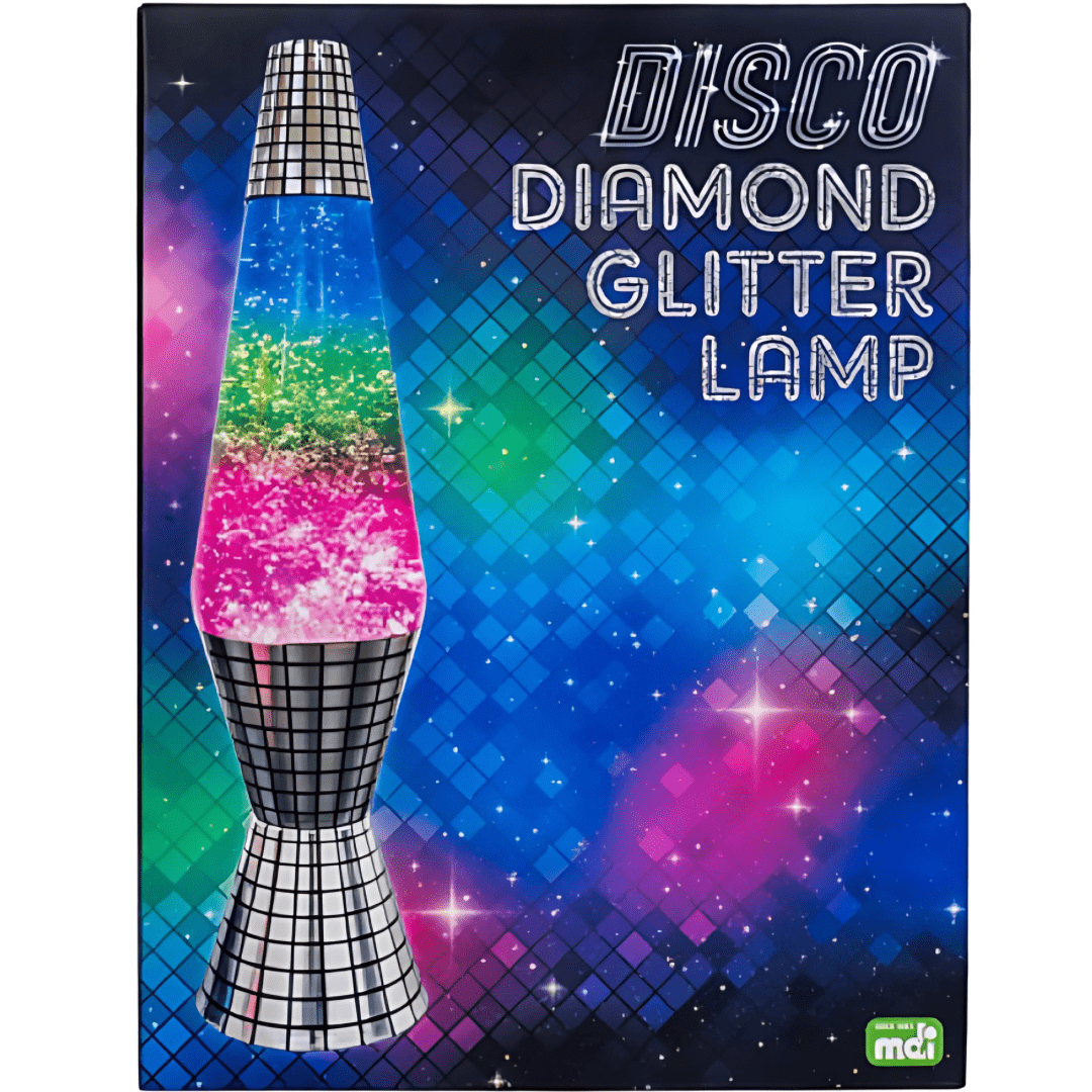 Green Earth Lighting Australia Lava Lamp Lava Lamp Diamond Motion Disco Mirror Glitter - 37cm KLS-DGL/DM