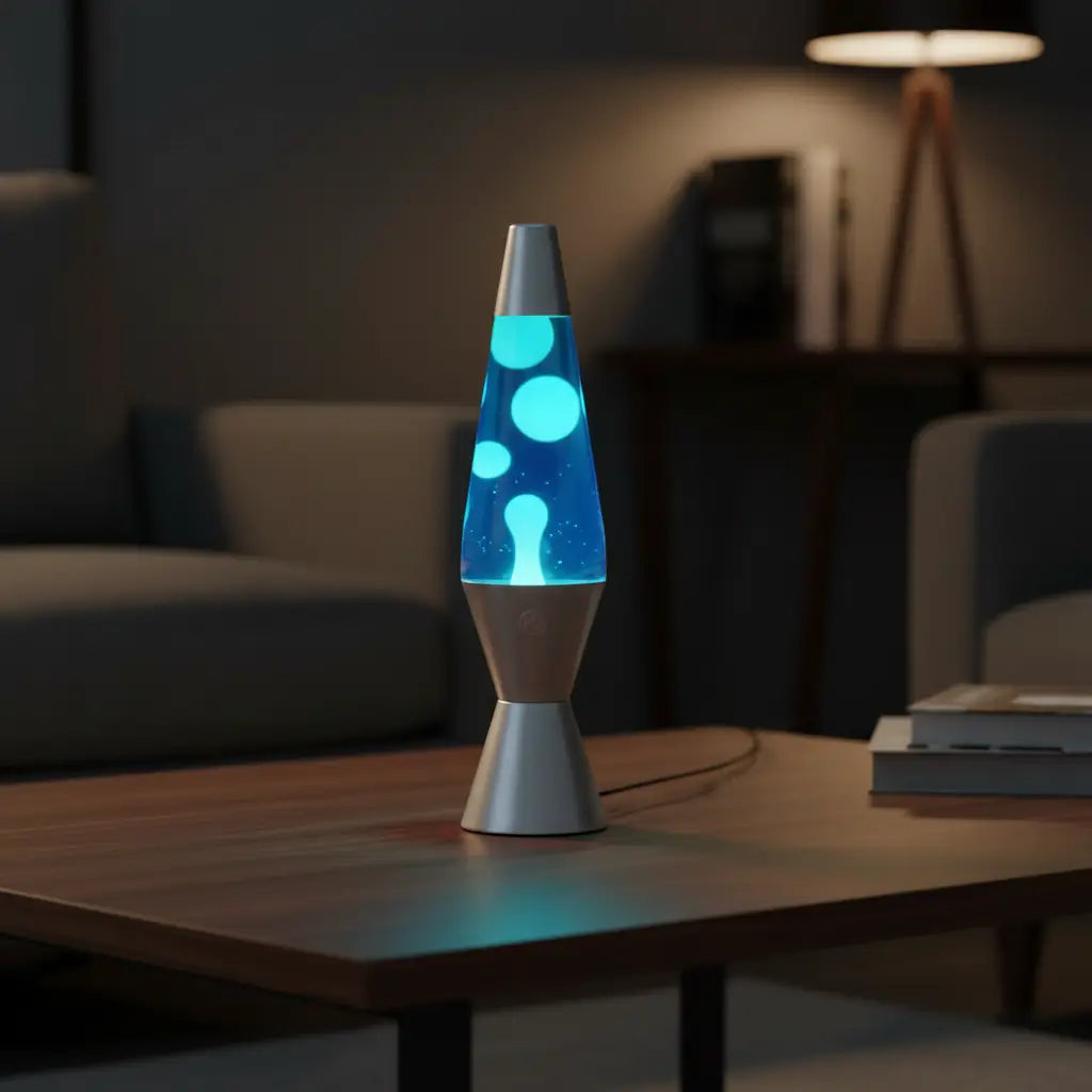 Blue White Diamond Motion Lava Lamp