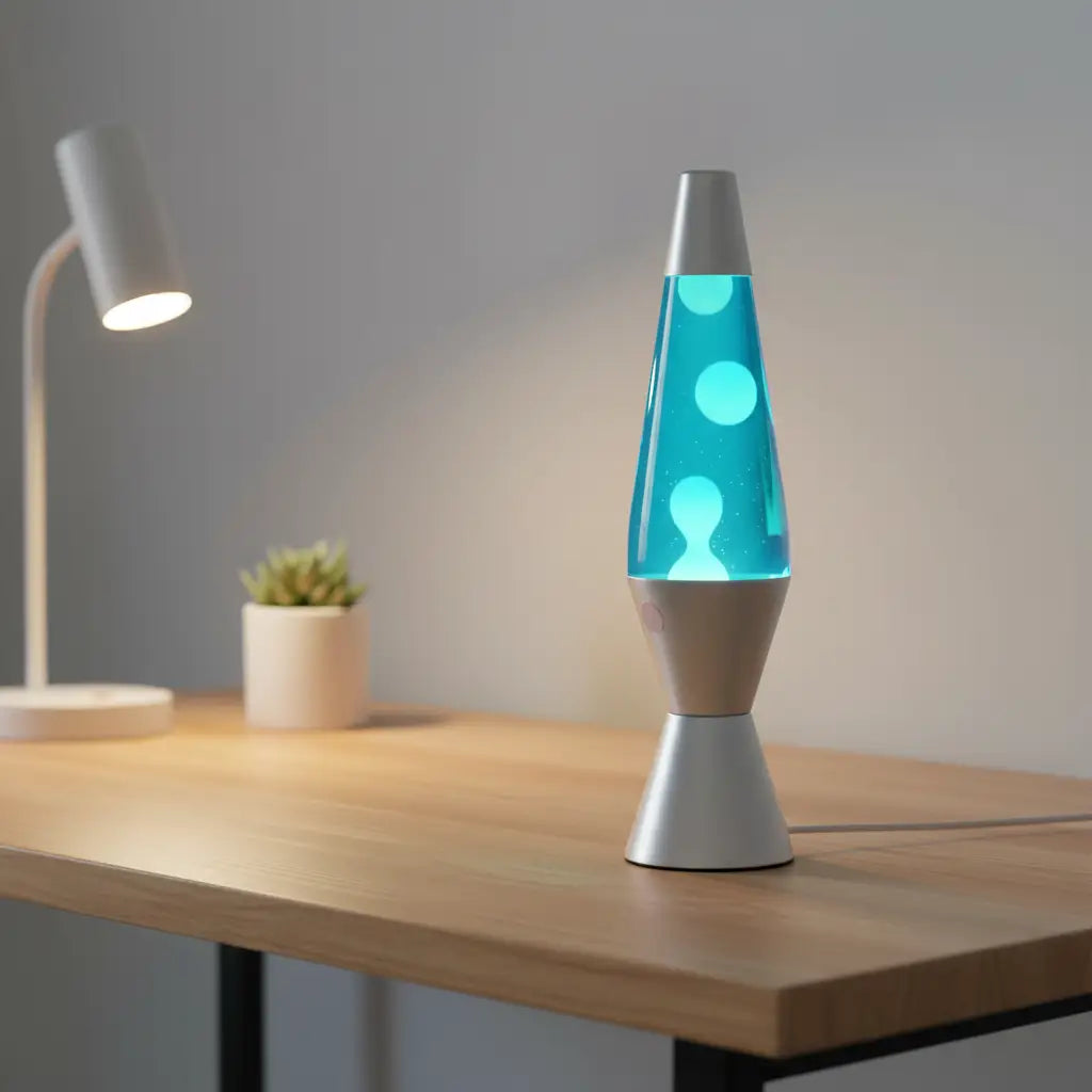 Blue White Diamond Motion Lava Lamp
