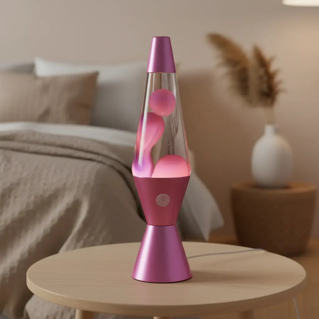 Metallic Pink Diamond Motion Lava Lamp