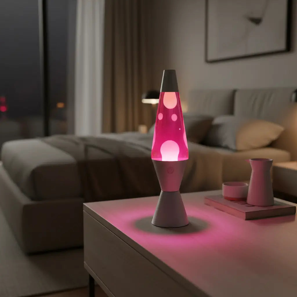 Pink White Diamond Motion Lava Lamp