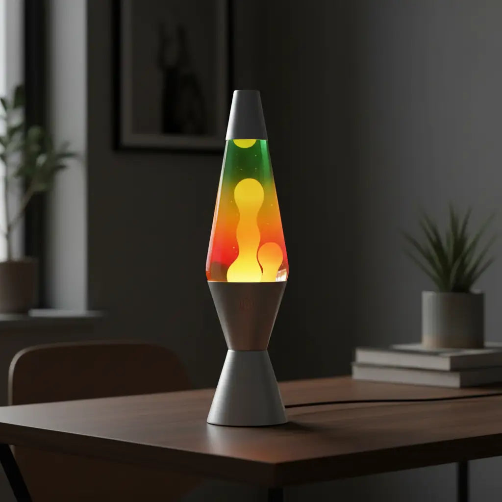 Silver Rainbow Diamond Motion Lava Lamp
