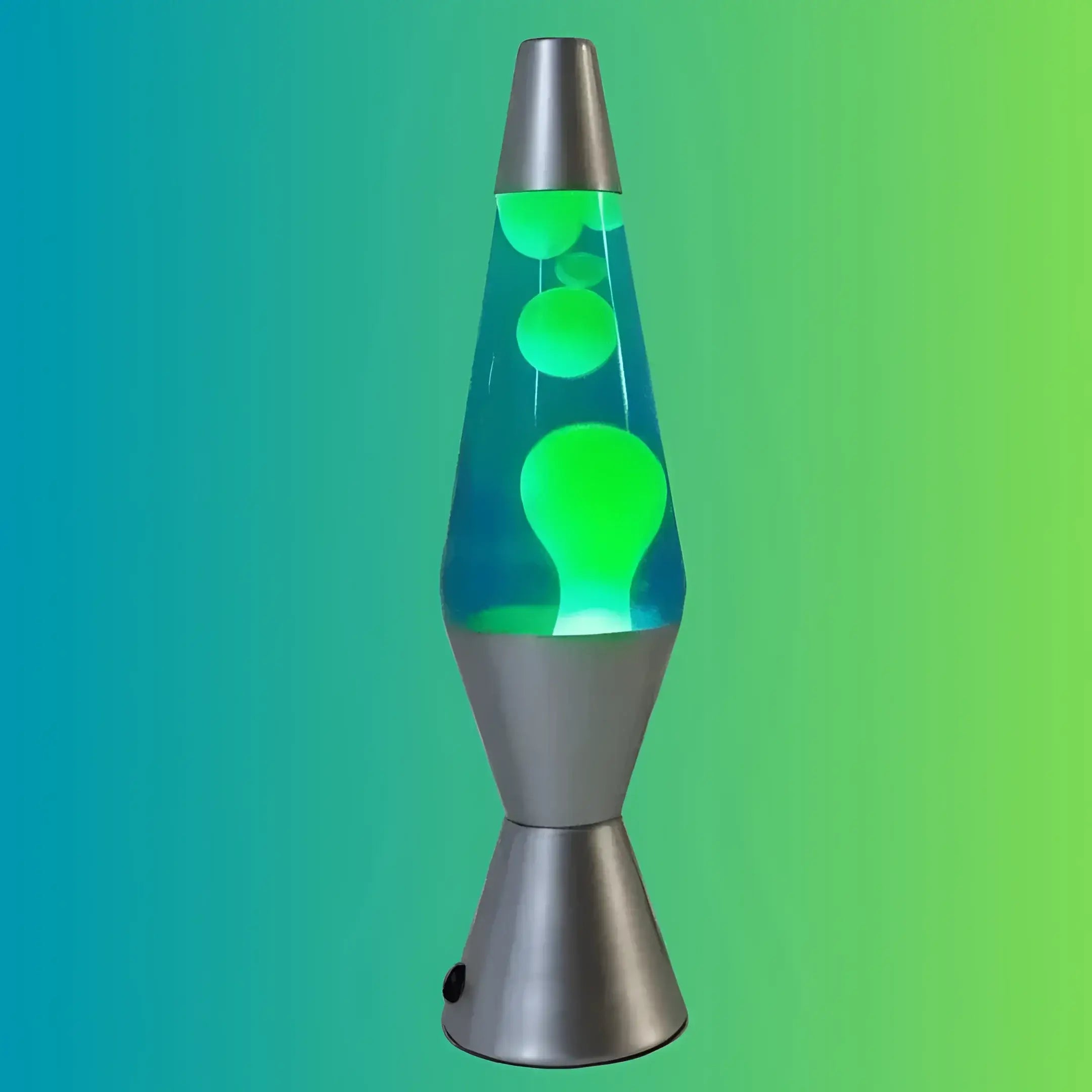 Lava Lamp Diamond Motion Silver Yellow Blue - 37cm