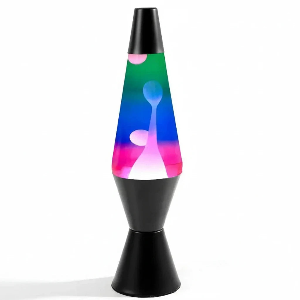 Pink ombre diamond motion lava lamp – 37cm tall retro light from greenearth.net.au.