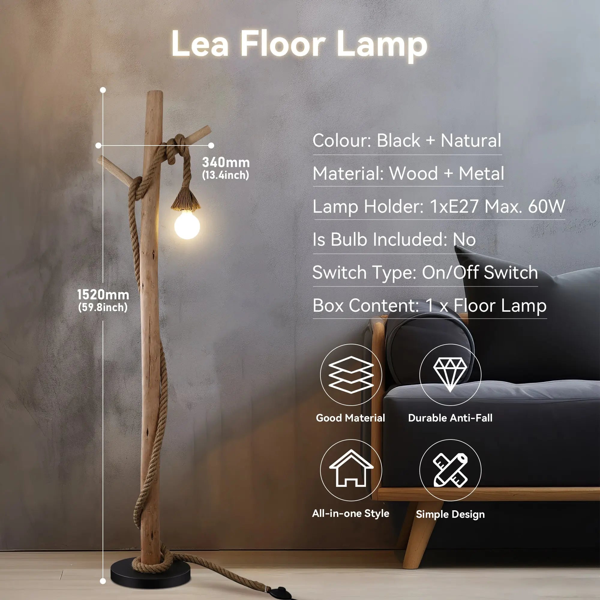 Lea Floor Lamp Lexi Lighting