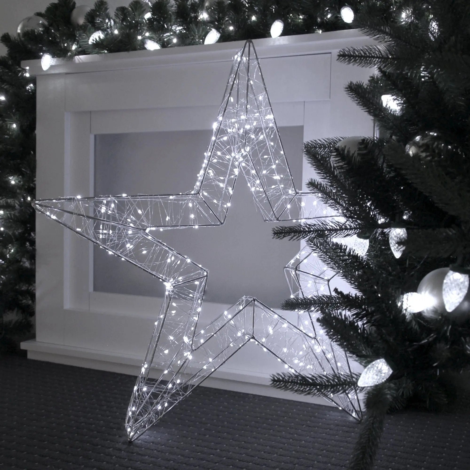 Promo Christmas Figure LED Christmas Star - Dual Colour - 3 Size Options