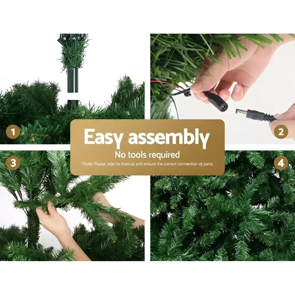 Led Christmas Tree with 8 Light Modes - 2.4m
