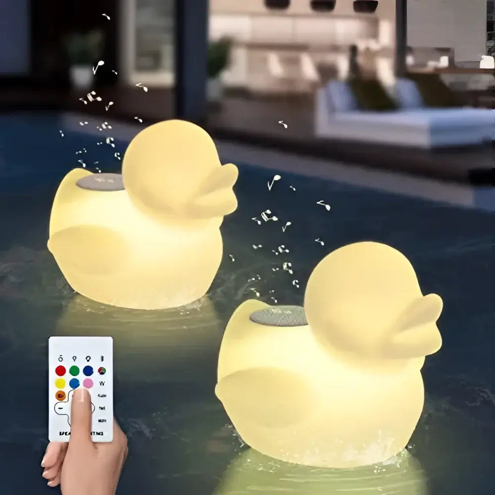 LED Floating Duck Bluetooth Speaker Light Green Earth