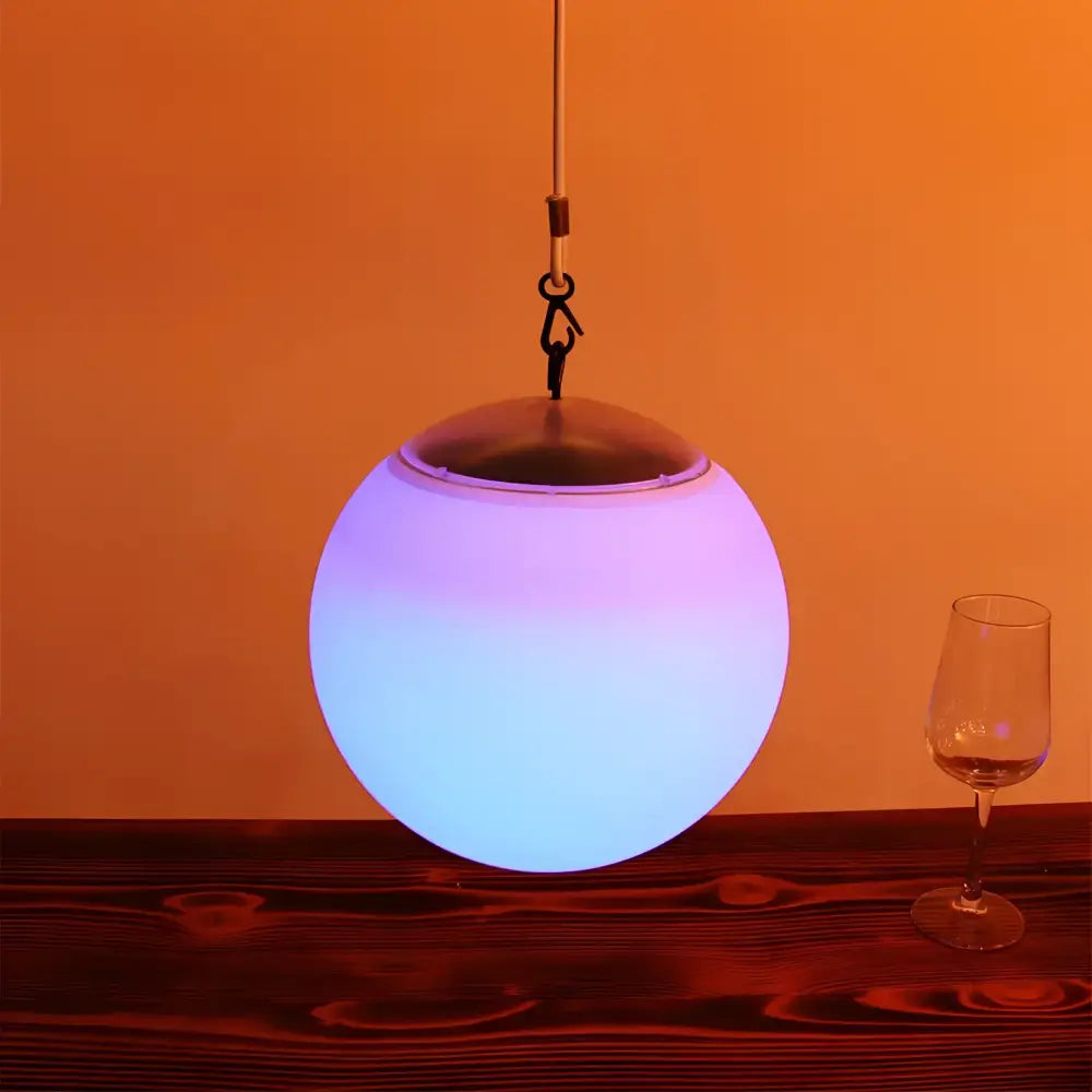 LED Hanging Ball Solar + DC Power