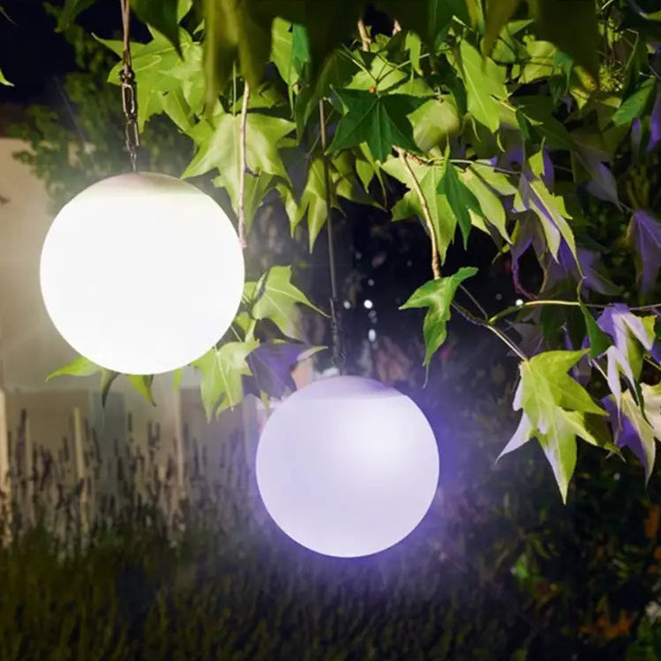 LED Hanging Ball Solar + DC Power