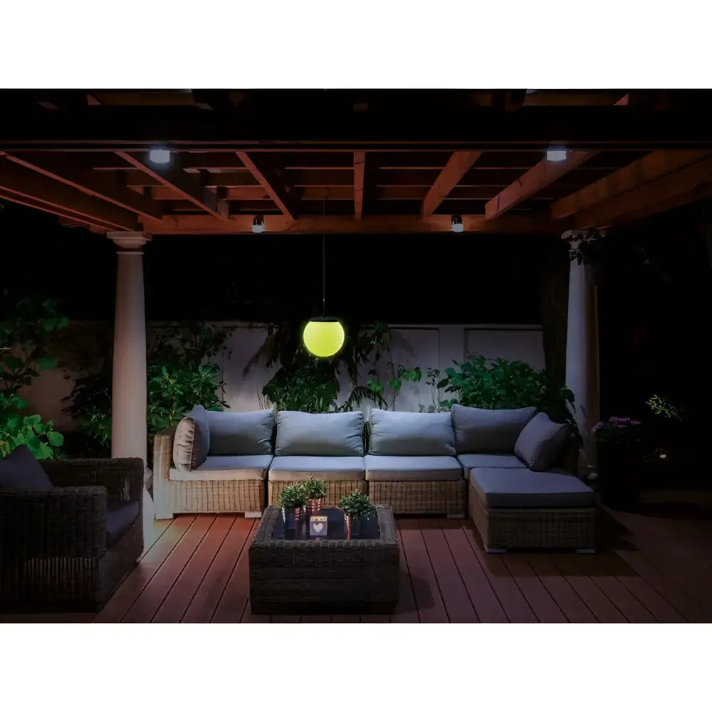 LED Hanging Ball Solar + DC Power