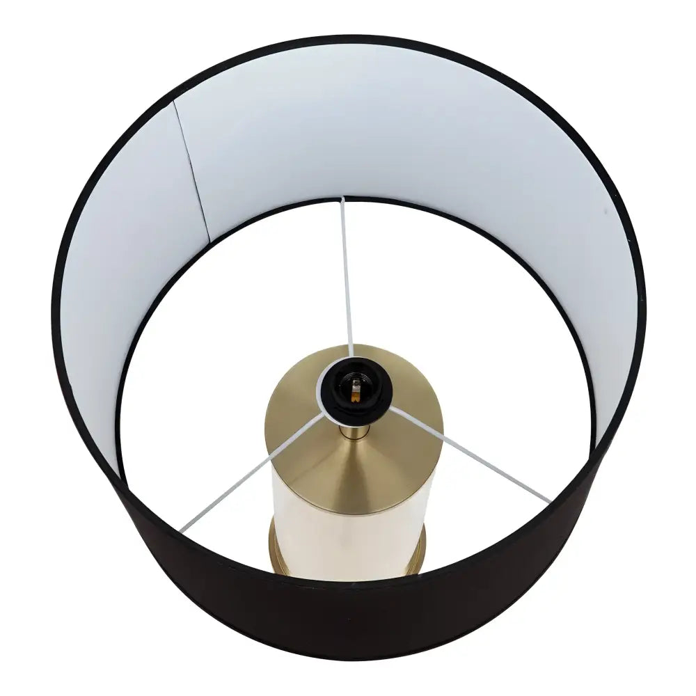 CAFE LIGHTING & LIVING Table Lamp Left Bank Table Lamp - Brass w Black Shade B12267