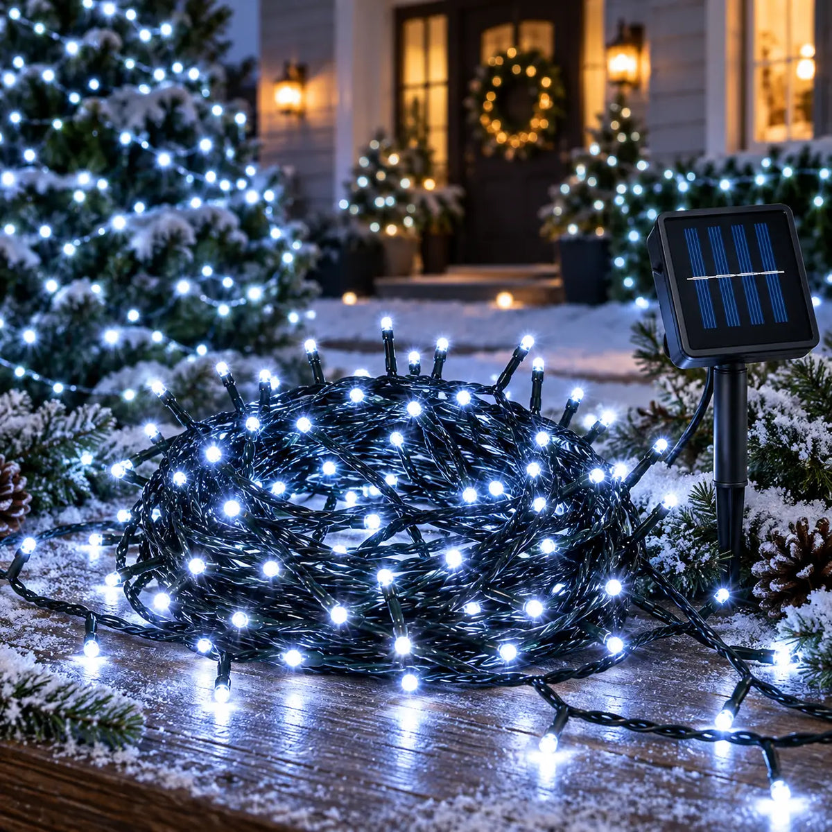 Lexi Lighting 420 LED Solar Fairy Lights 30m – White